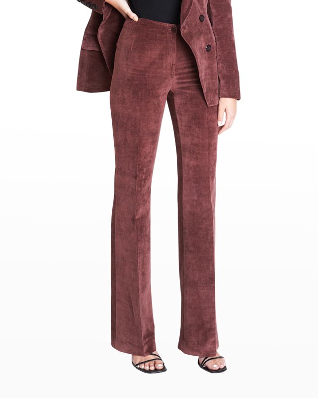 Isabelle Full-Length Velvet Pants